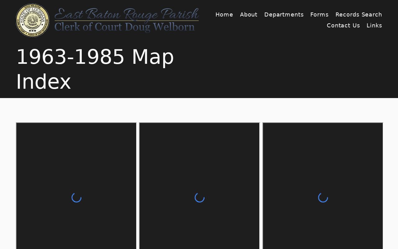 East Baton Rouge Parish Clerk historical map index for previous-resident research
